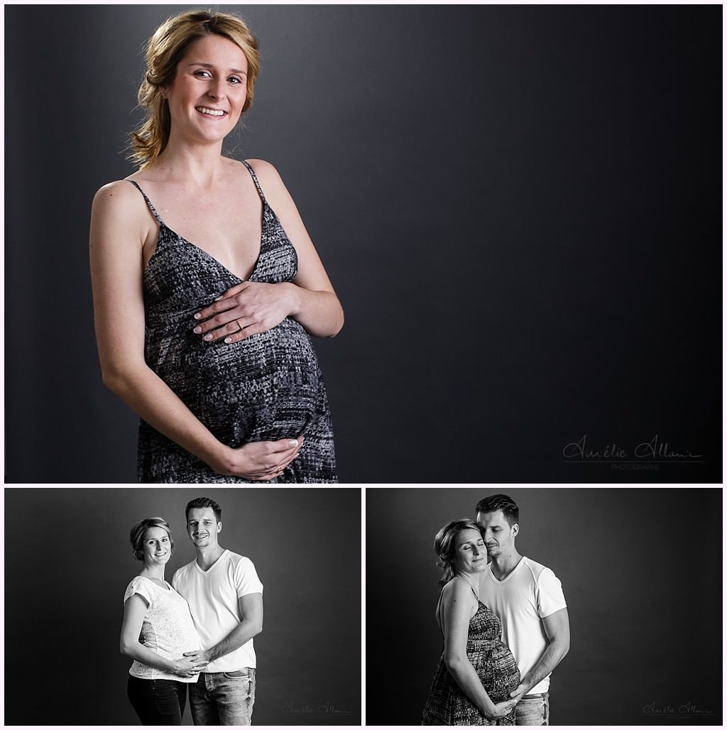 séance photo studio grenoble grossesse en attendant bébé